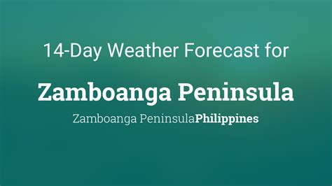 temperature in zamboanga city|Zamboanga City, Philippines 14 day weather forecast.